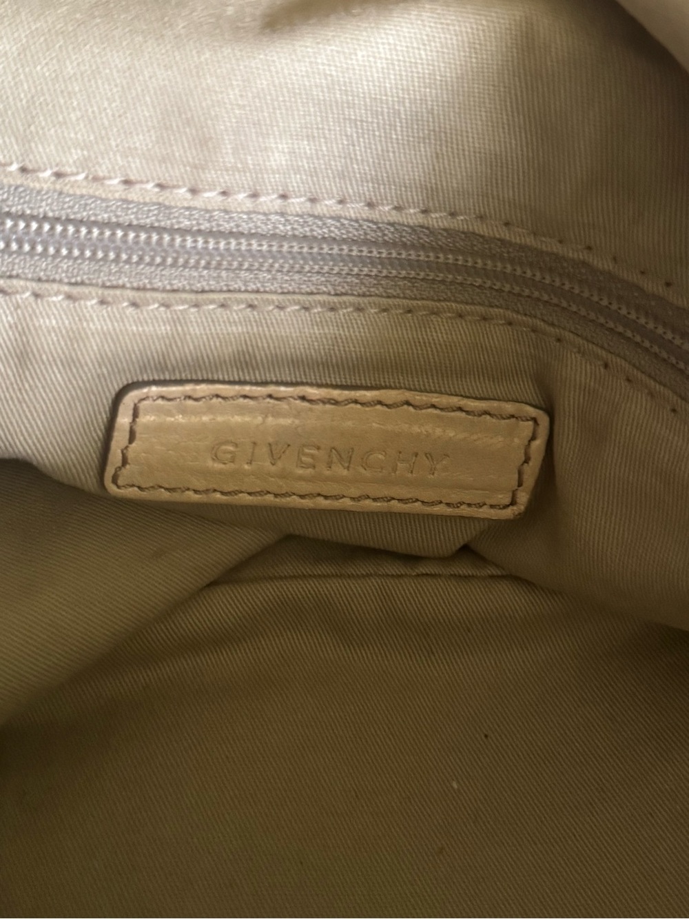Givenchy Tan Leather Satchel with Braided Top Handles - Picture 8 of 10